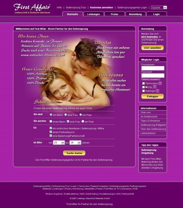 Screenshot First Affair