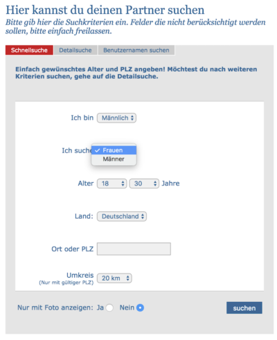 Singleseiten kostenlos schreiben
